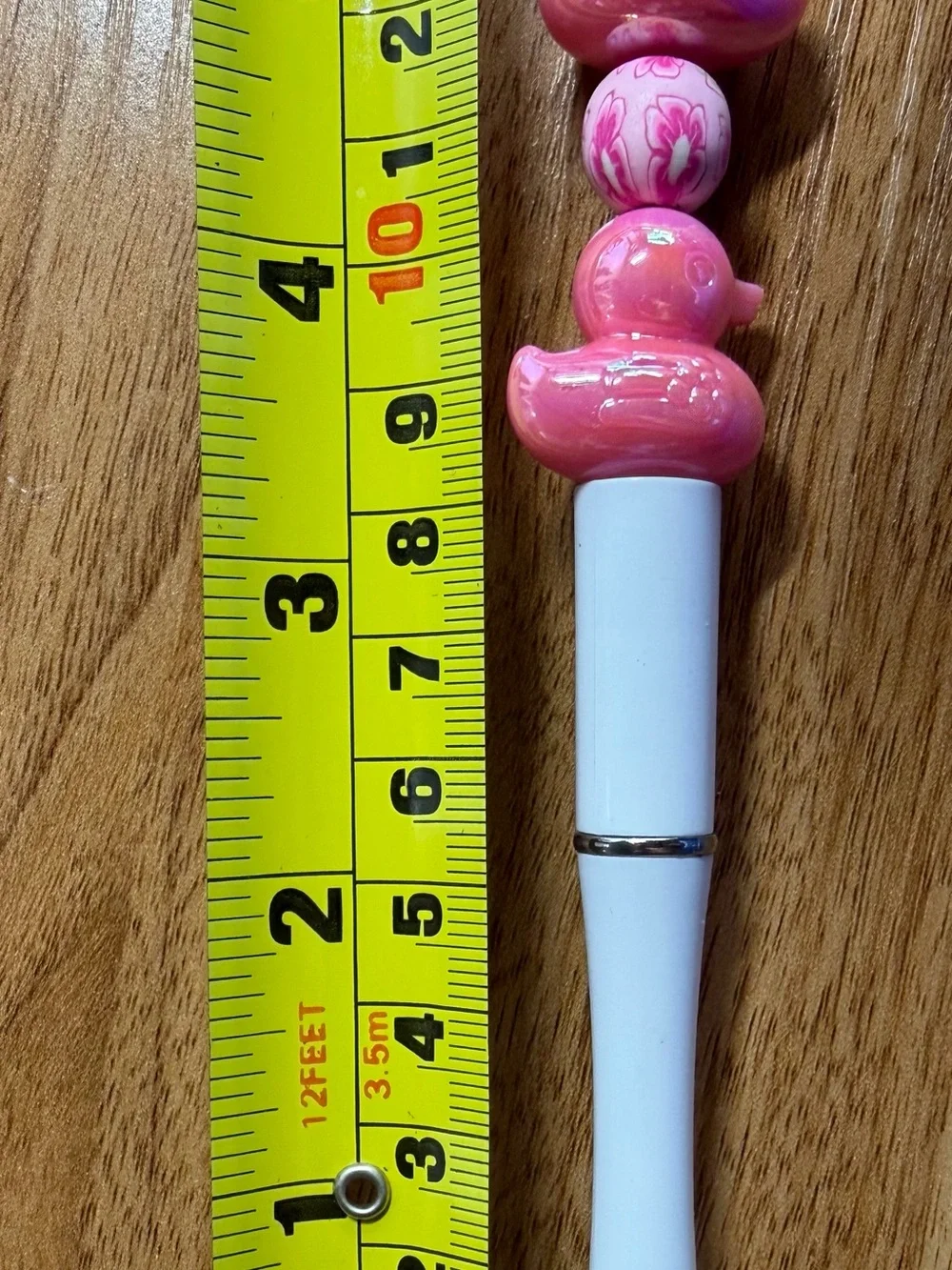 Pink Duck Beaded Pen